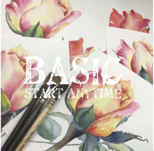 Double Delight. Watercolour workshop. Beginners to Intermediate. BASIC. Start anytime.
