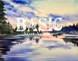 Canadian Landscape. Quebec. Watercolour course. Intermediate. BASIC.
