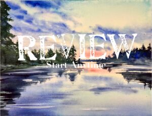 Canadian Landscape. Quebeck. Watercolour course. Intermediate. REVIEW.