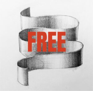 FREE BASIC pencil tutorial RIBBON from course Analytic Pencil Drawing course for BEGINNERS