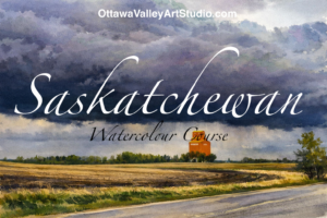 Canadian Landscape. Saskatchewan. Watercolour course. Intermediate. BASIC