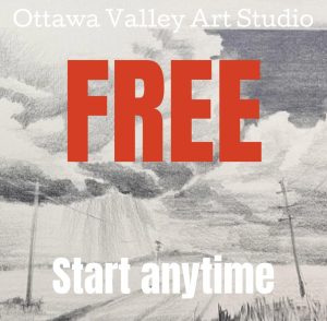 FREE BASIC pencil tutorial CLOUDS from Analytic Pencil Drawing course for INTERMEDIATE